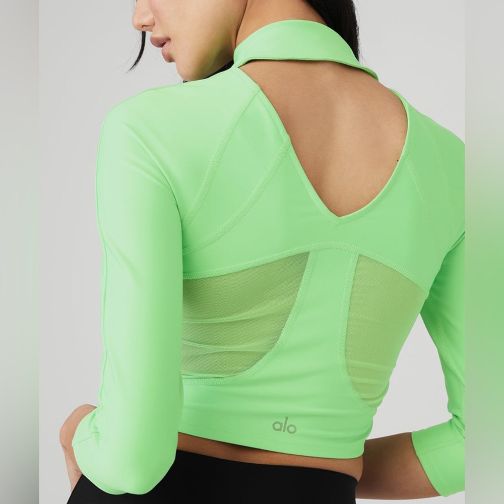 Alo - Airlift Archer Fitted Long Sleeve (Color Ultra mint)